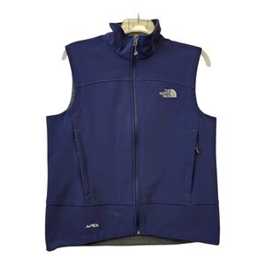 The North Face Apex Vest Mens M Navy Blue Fleece Lined Outdoor Activewear